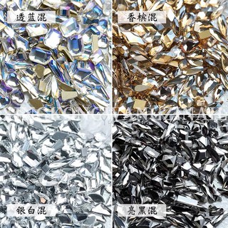 Image of 【Nail accessories】10 Pcs/set Nail Art Rhinestones Flatback Glitter Powder Nail Art Decoration