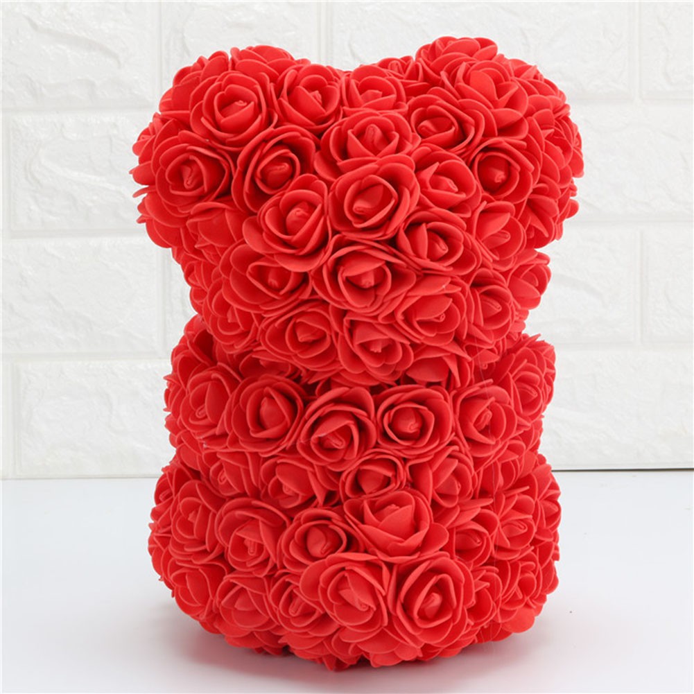 Mini Bear Doll 25CM Simulated PE Rose Flower Valentine/'s Day Decoration Gifts