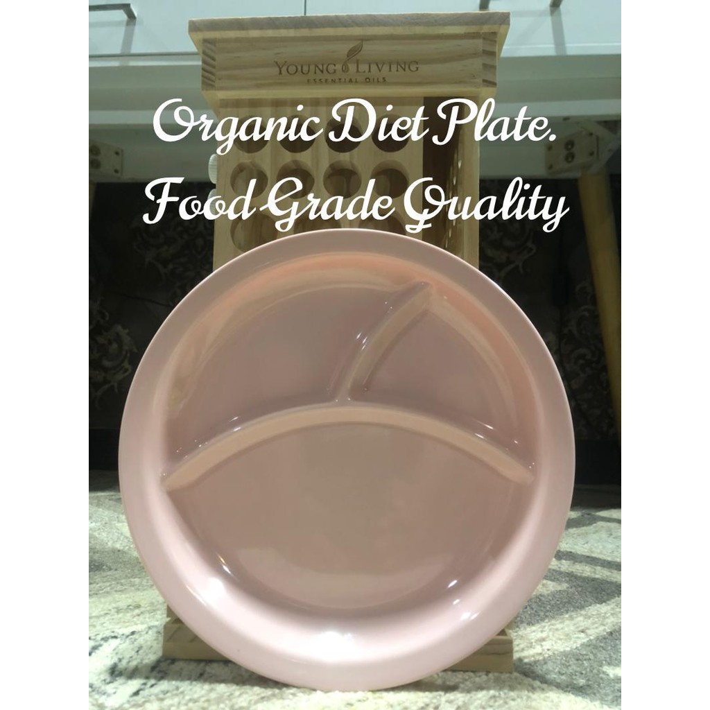 Pinggan Viral Suku Suku Separuh 3 portion diet plate control weight loss Grade A Premium Corelle