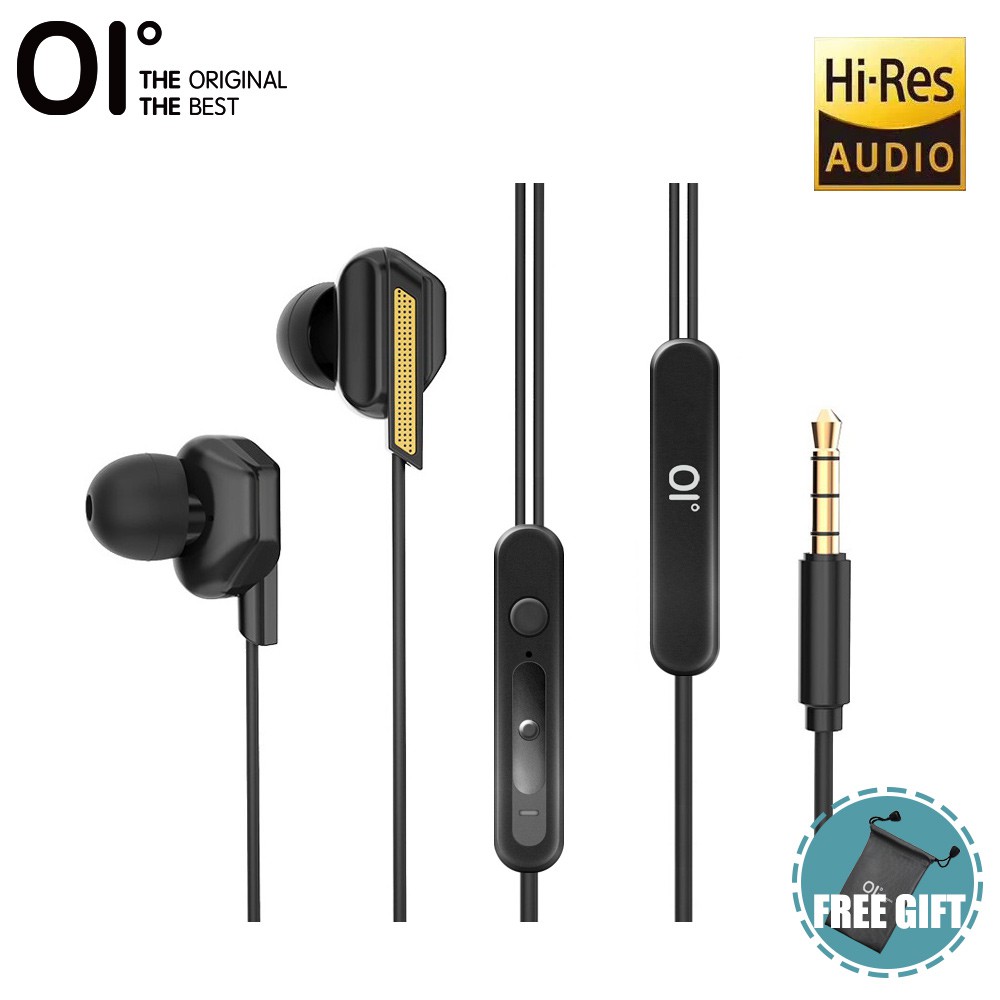 wired earphones with mic noise cancelling