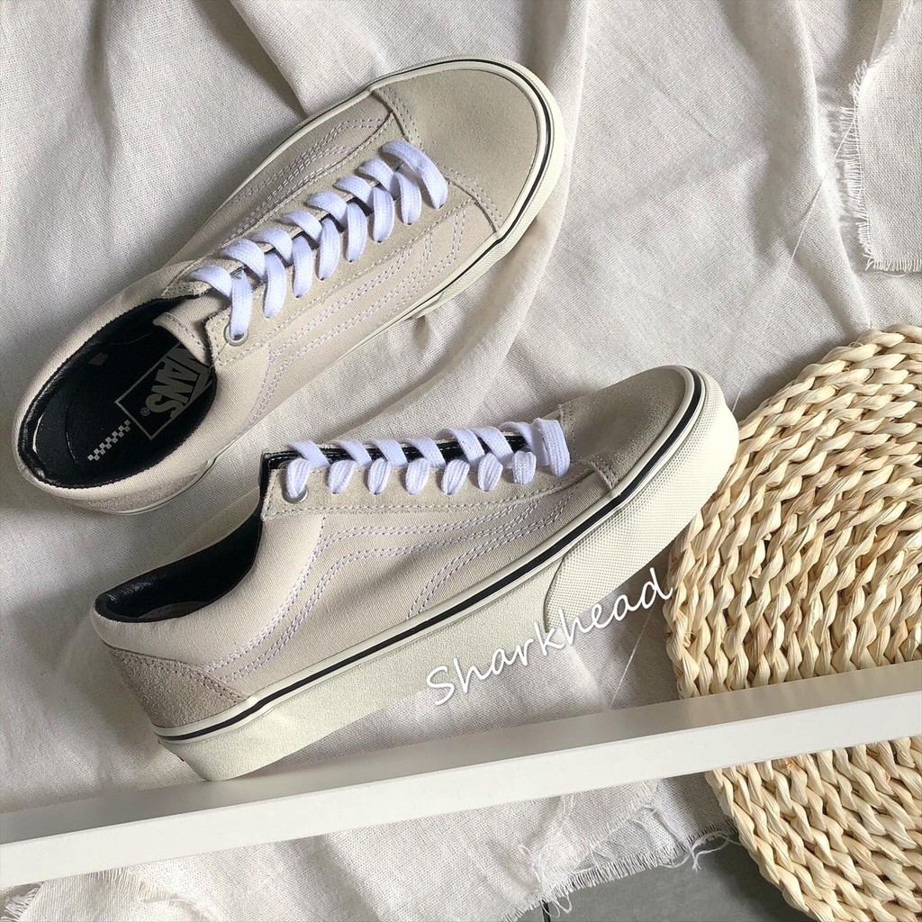 milk tea color vans
