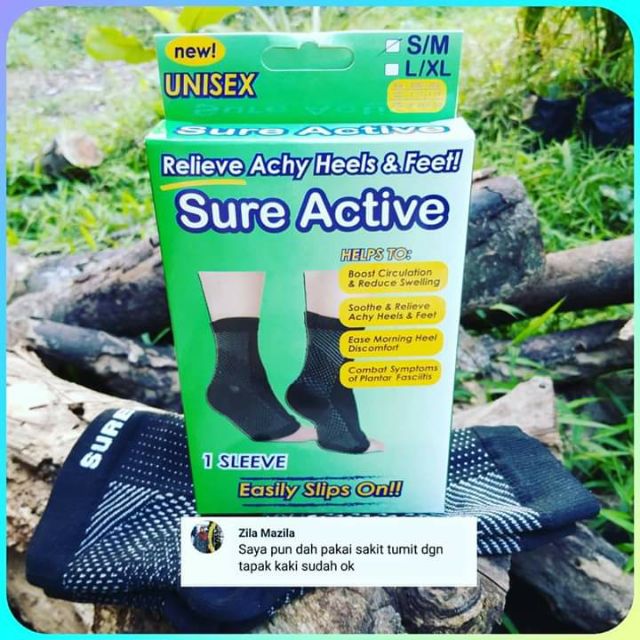 Free Gift Free Shipping Stokin Sakit Tumit Dan Tapak Kaki Sure Active Sock Buy 2 Free 1 Shopee Singapore