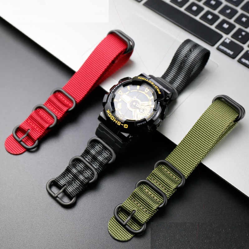 Nato Nylon Watch Band Strap Kit For Mil Shock 5600 Gwm5610 Dw6600 Gw6900 2310 G100 Shopee Singapore