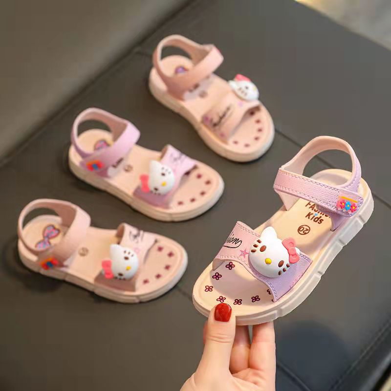 Silver 10 12 Details about   New Hello Kitty Girl's Hello Kitty Sandals shoes 