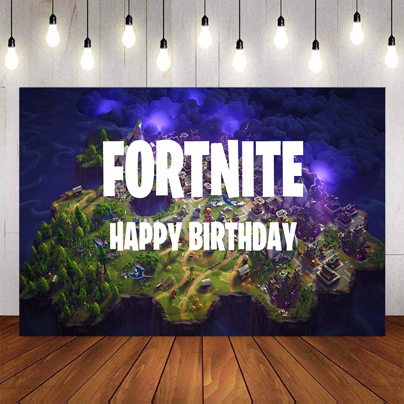 Fortnite Backdrop For Boys Birthday Backdrops Children Birthday Party