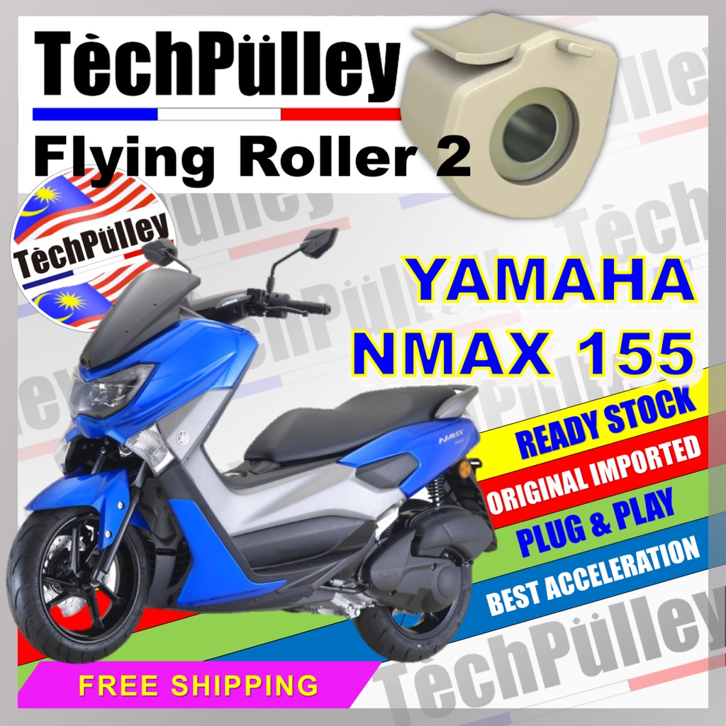 Techpulley Flying Roller For Yamaha Nmax N Max V1 V2 Shopee Singapore