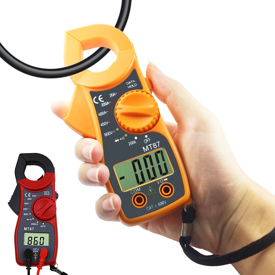 MT87 Electronic Multimeter Digital Clamp Meter Tester DC AC Voltage