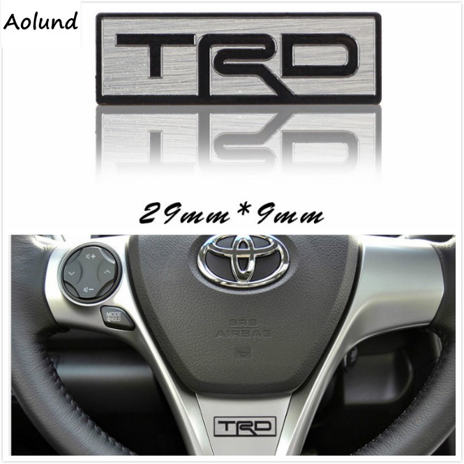 Toyota Trd Steering Wheel Logo Stainless Steel Camry Altis Vios Yaris Wish Altis Shopee Singapore