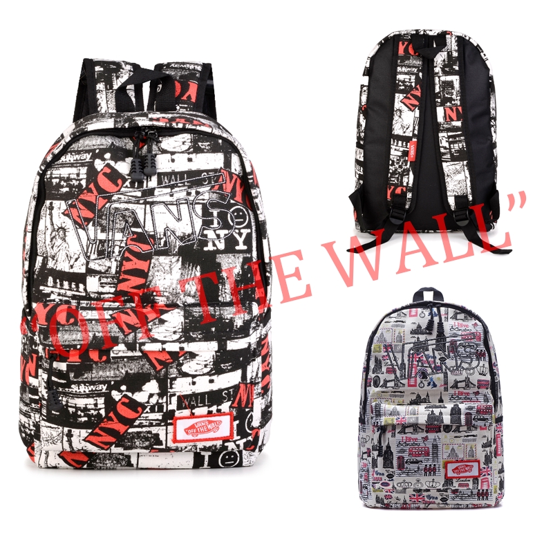 🔥Vans Backpack Sport Travel Bag Schoolbag Laptop Bag Men and Womens Bag