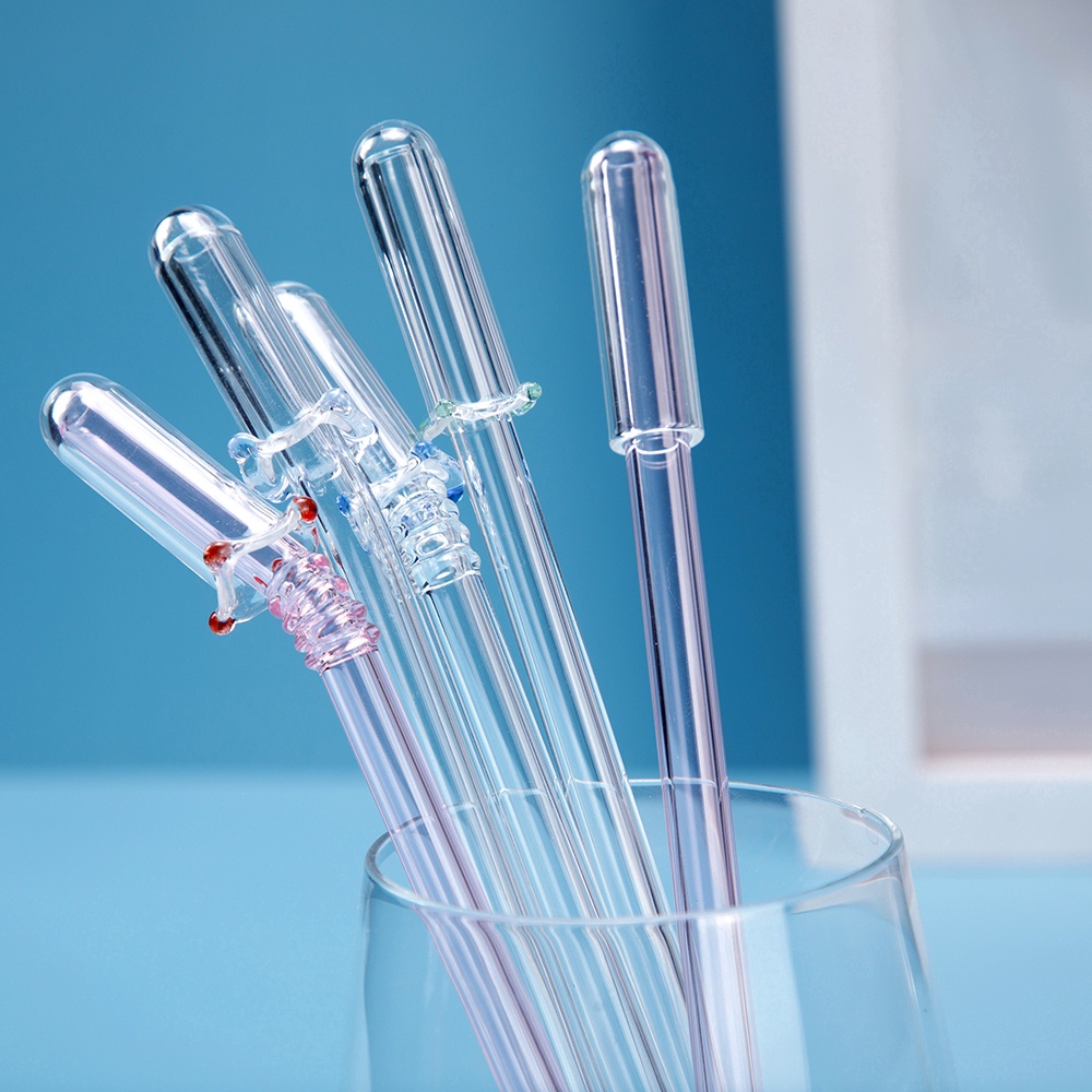 Glass straw dust cover straw cover straw dust cap glass straw cover