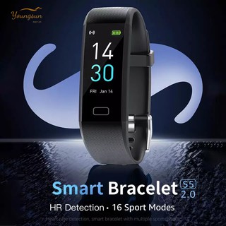S5 2.0 Bluetooth Smart Band Watch Waterproof Body Thermometer Sport Smart Bracelet Heart Rate Monitor Fitness Tracker