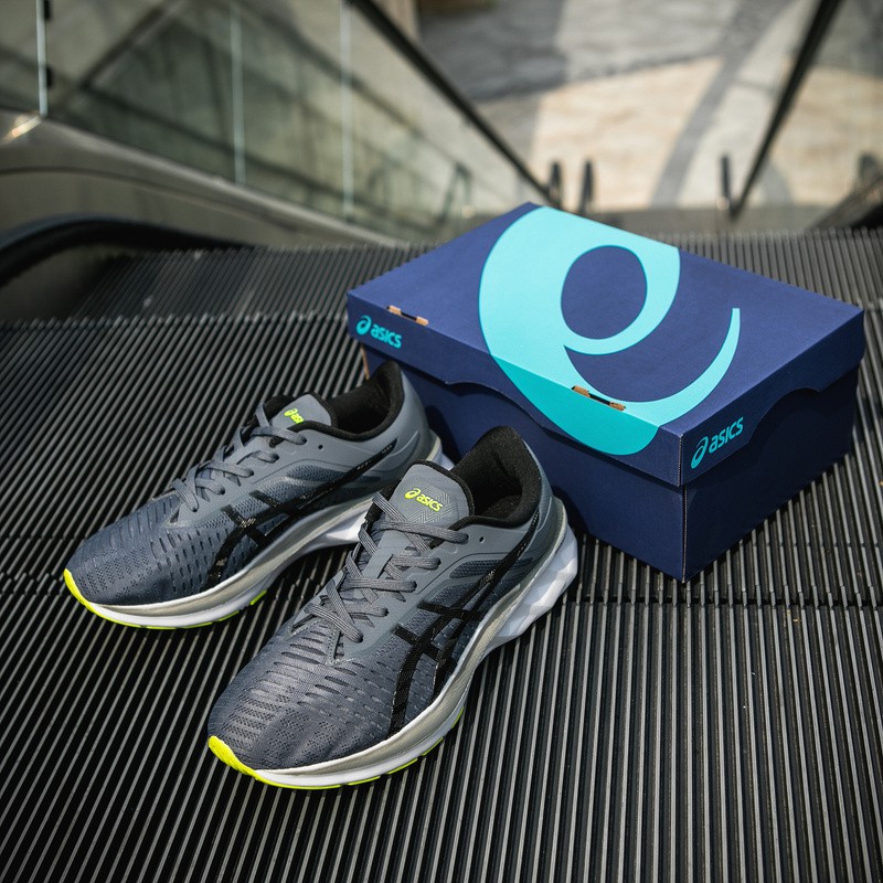 asics novablast grey