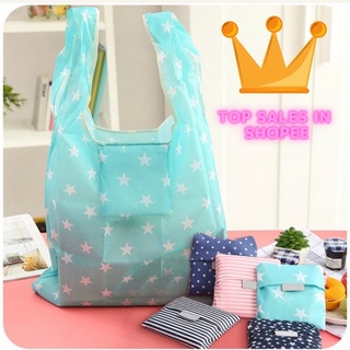 Foldable Bag Fashion Handy Shopping Bag Reusable Recycle Grocery Handbags tote bag NTUC Small handy environmental bag