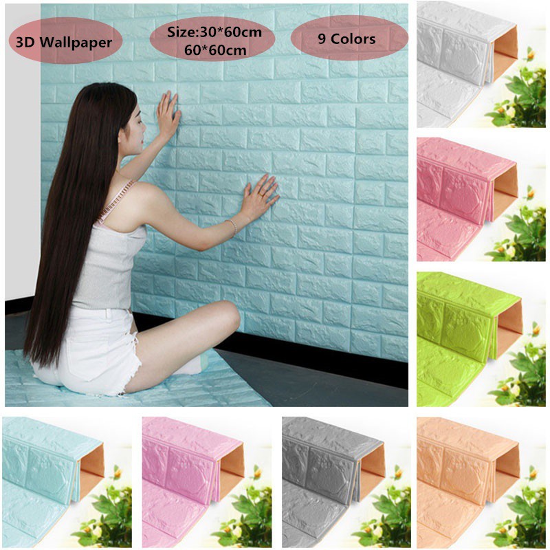 Trendy Household Creative  3D  Wallpaper  PE  Foam  DIY  Wall  
