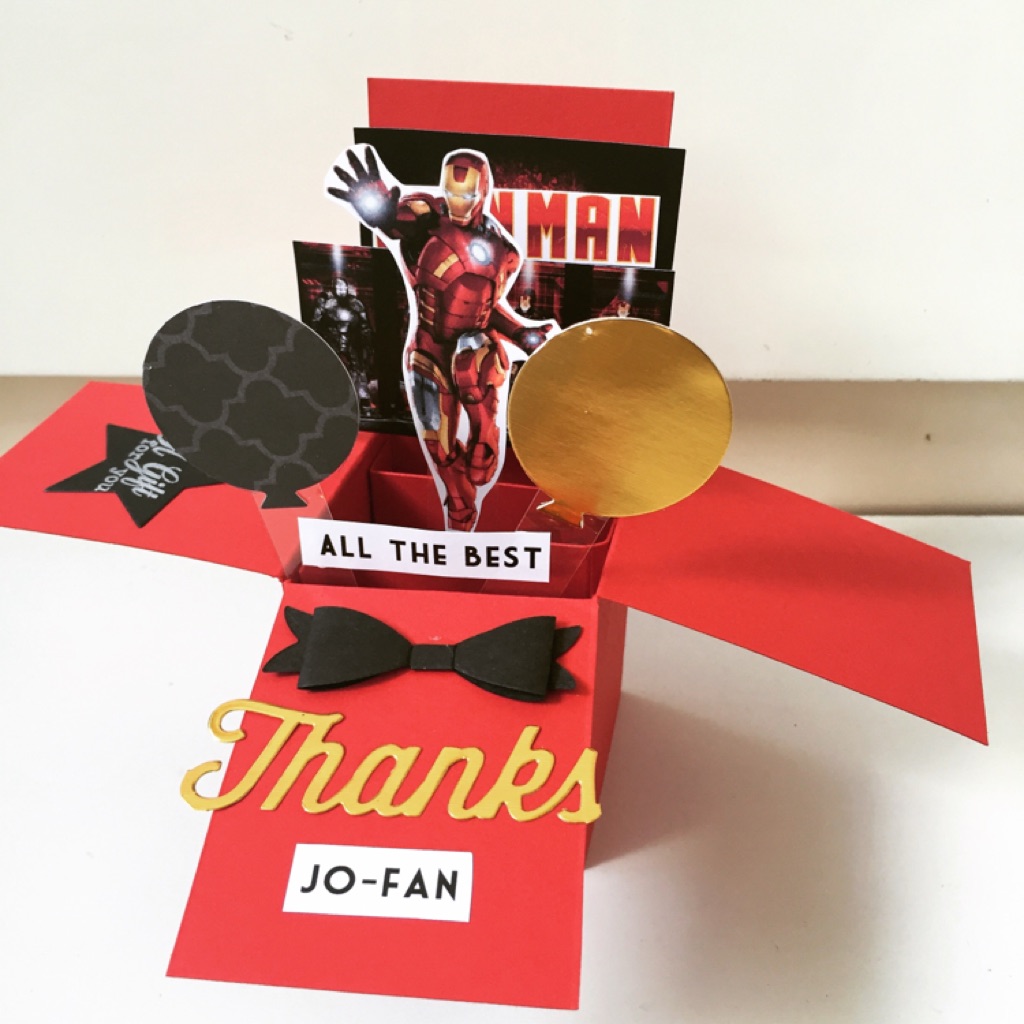 iron man farewell hand made pop card shopee singapore