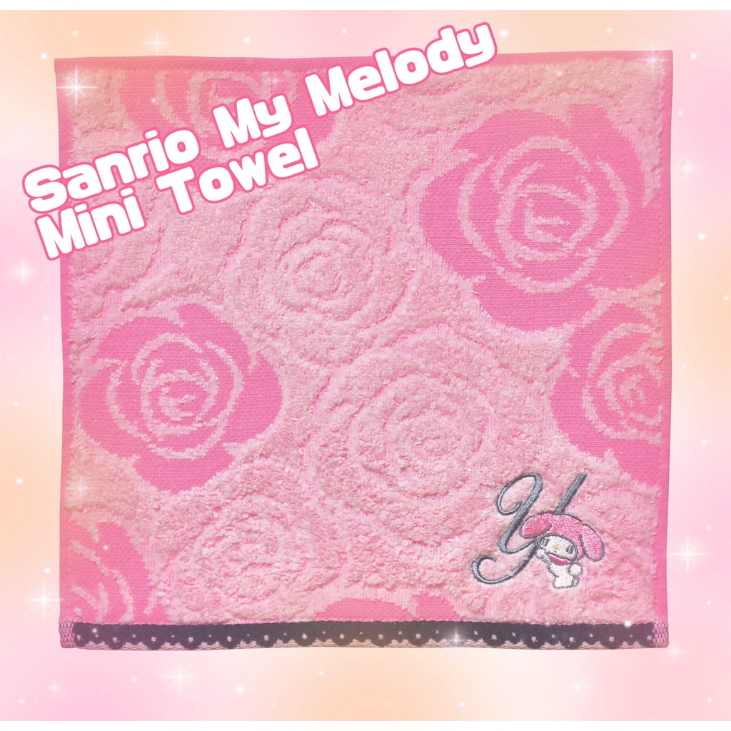 Sanrio My Melody Mini Towel Sanrio My Melody Initials Rose My Melody My ...