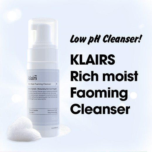 la moist foaming face wash
