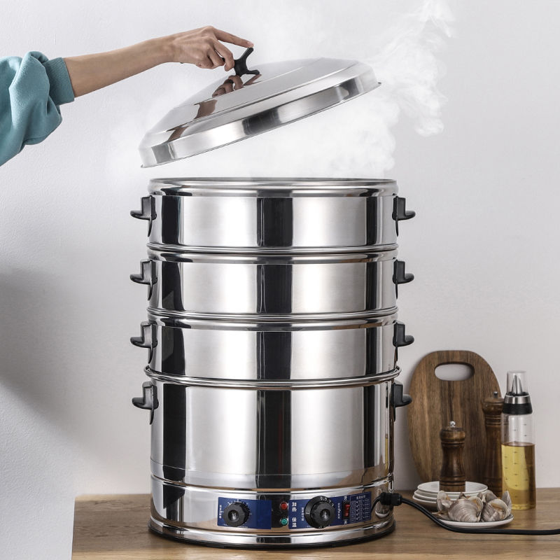Electric Steamer Commercial Stainless Steel MultiFunction Timing