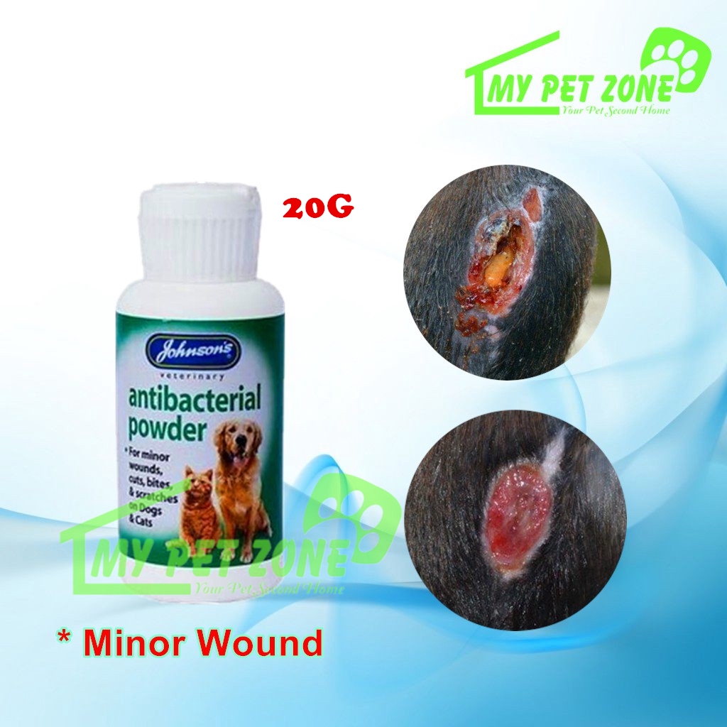 antibacterial powder for dog wounds