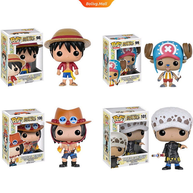 Funko Pop One Piece 98 Luffy 99 Tonytony Chopper 100 Portgas 101 Trafalgar Vinyl Action Figure Toys Model Dolls Design Toys Bolive Shopee Singapore