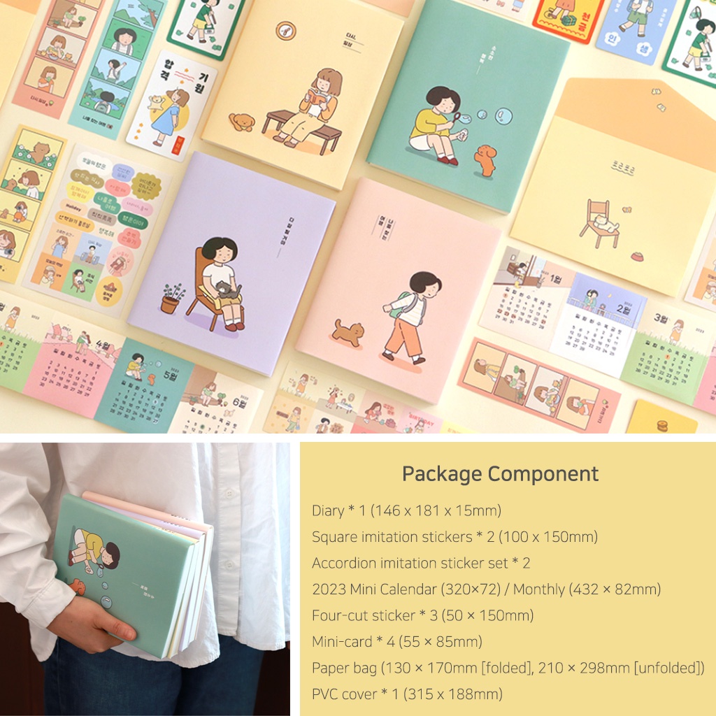 [Korean Planner] INDIGO Ilsang Daggu 2023 Planner Diary Set Ver.4 4Type