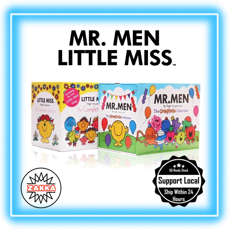 Ready Stock Mr Men And Little Miss Complete Box Set Collection 50 37 Books Shopee Singapore