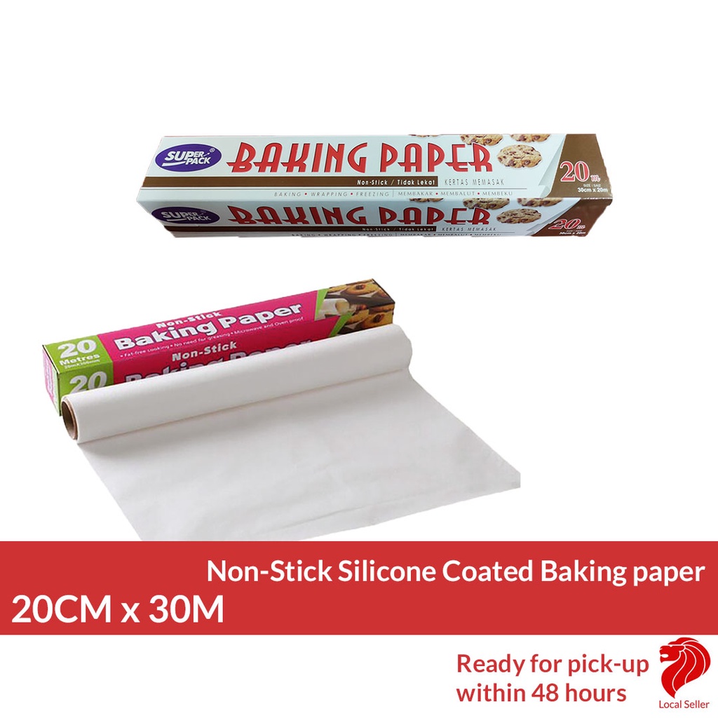 Non Stick Baking Paper (30cm X 20m) silicone coated | Shopee Singapore