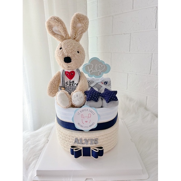 Mini Signature Diaper Cake (MS001) Baby Hamper for Newborn, Full Month