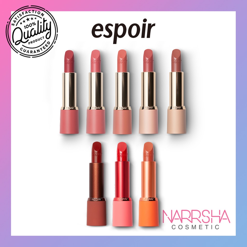 Espoir Lipstick No Wear Power Matte No Wear Gentle Matte 7 Colors Shopee Singapore