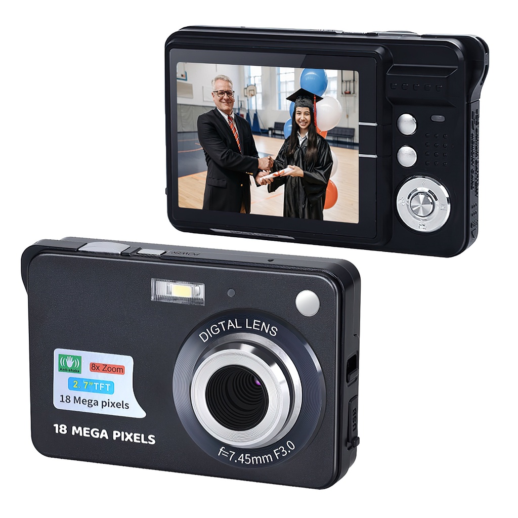 2.7 Inch TFT LCD Display 18MP 720P 8x Zoom HD Anti-Shake Digital Camera |  Shopee Singapore