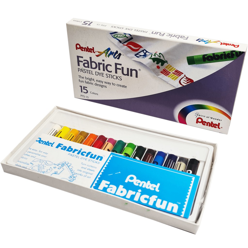 Pentel Arts Fabric Fun (Pastel Dye Sticks) Shopee Singapore
