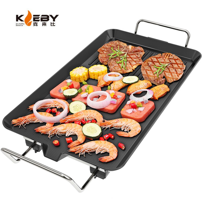 Kleby Electric Bbq Grill Korean Non Stick Indoor Smokeless Bbq Barbecue Small Klb9001 Shopee Singapore