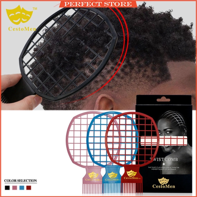 2 In 1 Afro Twist Hair Comb African Men S Hairdressing Afro Comb