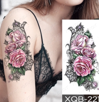 Image of thu nhỏ Nightclubs, bars, young people Gift to friend Trendy personality Popular Singapore  Hot in Europe and America Waterproof Temporary Tattoo Sticker I Love You Flash Tattoos Lip Print Butterfly Flowers Body Art Arm Fake Sleeve Tatoo Women #3