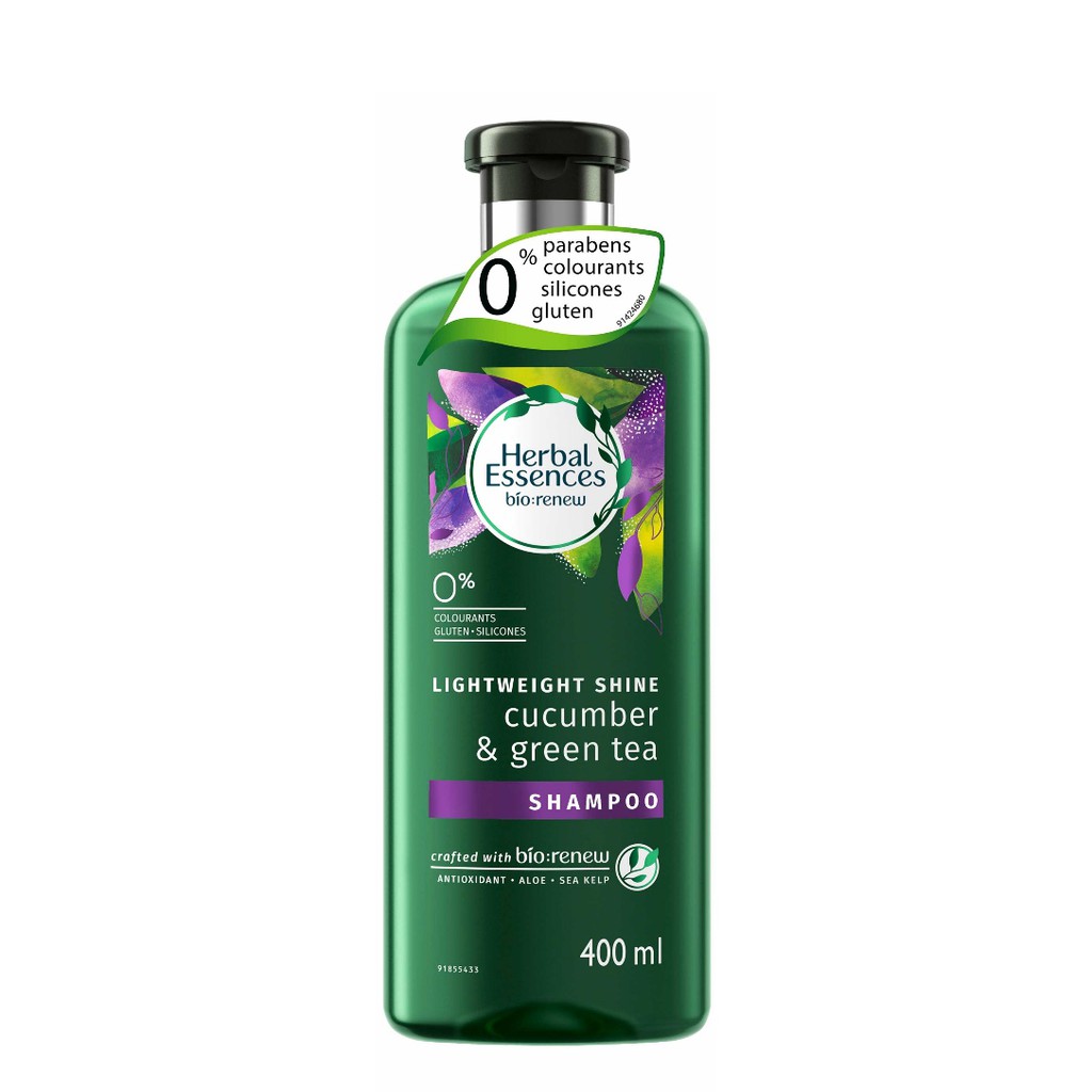 Clairol Herbal Essences Cucumber & Green Tea Shampoo 400ml | Shopee ...