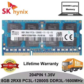 SK Hynix 8GB 2RX8 PC3L-12800S DDR3L-1600MHz 1.35V SODIMM Laptop Memory RAM Notebook RAM