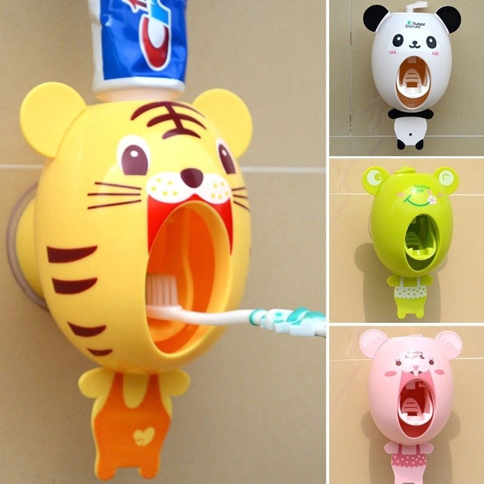 Tik tok cartoon Toothpaste Dispenser Automatic Animal Cartoon Design