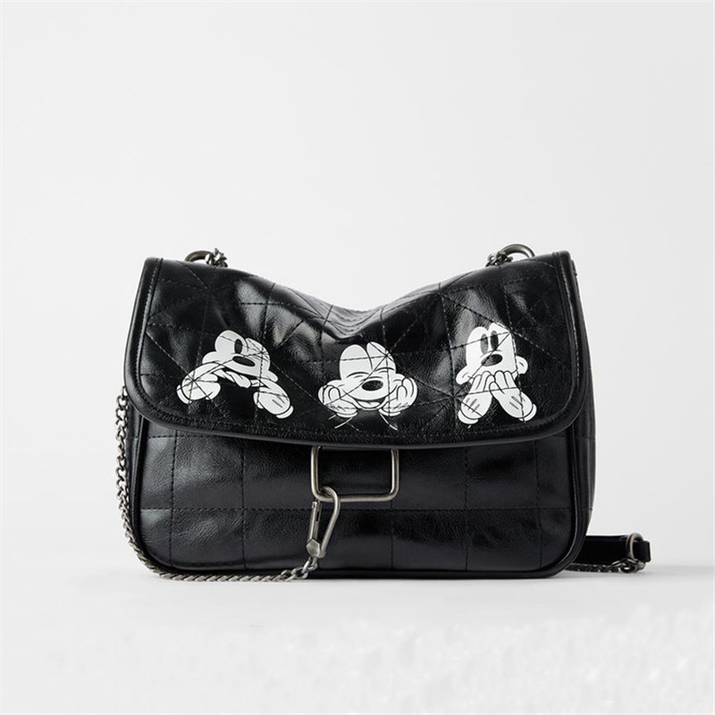 zara croc chain bag