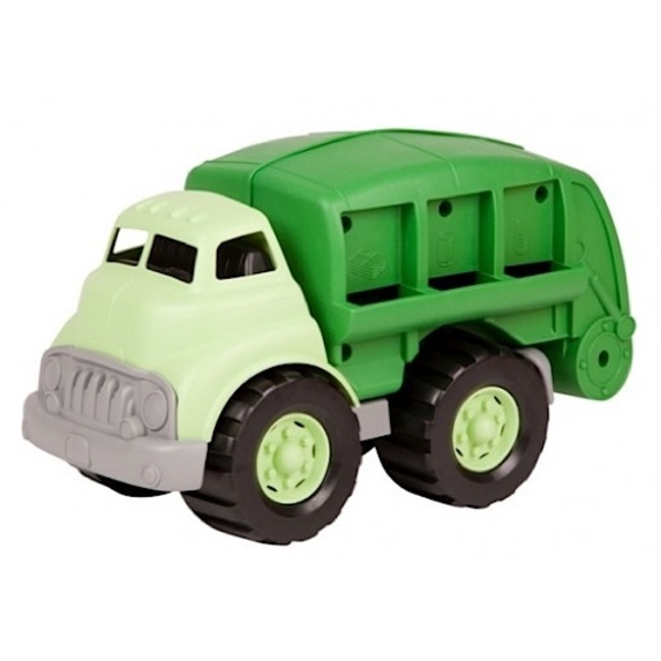 green toy recycling truck