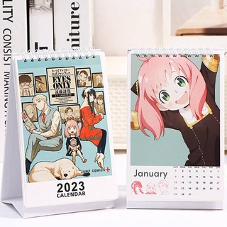 2023 SPYxFAMILY Desktop Paper Anime Calendar dual Daily Scheduler Table