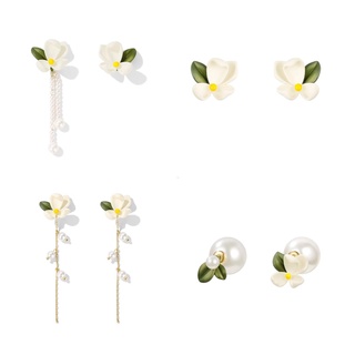 Image of thu nhỏ Asymmetrical Gardenia Tassel Earrings Female Summer Mori Lady Pearl 2022 New Style 58wf6.sg #2