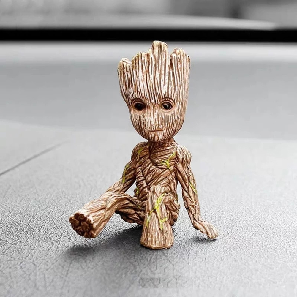 ALLGOODS Figure Toys Groot Figure for Kids Mini Groot Tree Man Groot 6CM Sitting for Gifts Avengers Model Doll Action Toy Figure
