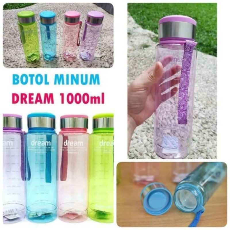 Queen My Bottle Dream 1 Liter Water Place 1000ml Sport Bottle Drinking Water Container Infused