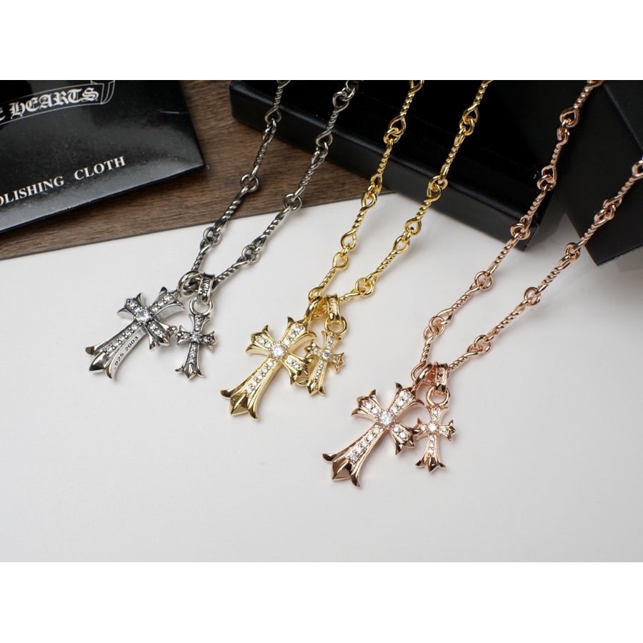 Authentic Chrome Hearts Double Cross Necklace Shopee Singapore