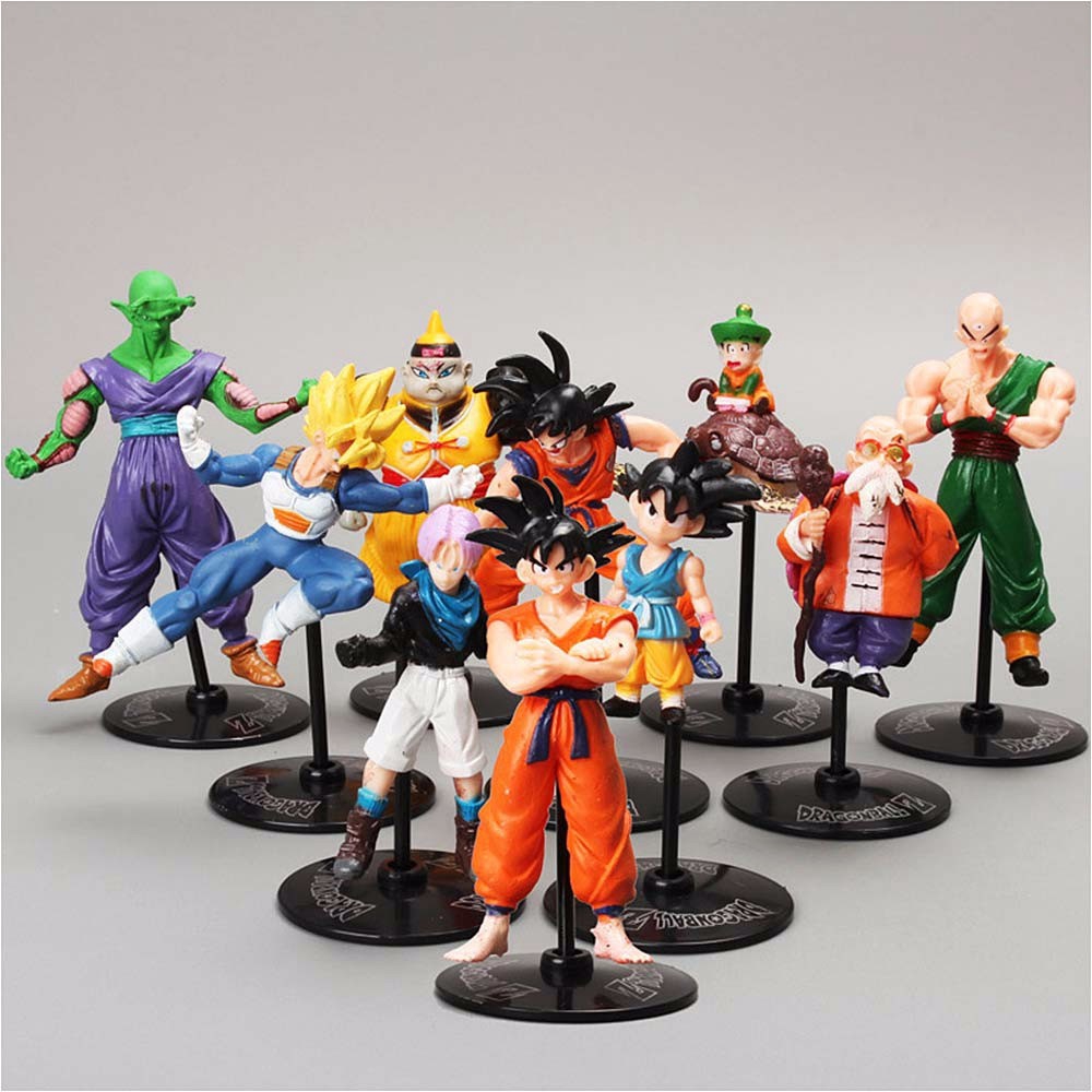 Anime Dragon Ball Z Toys Gt Action Figures Crazy Party 10cm Son Goku Pvc Dragonball Figures Shopee Singapore