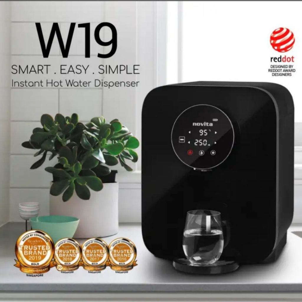 Novita W19 instant hot water dispenser Shopee Singapore