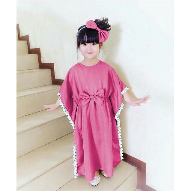 Kids Kaftan Shirt For Women Original Kaftan Kids Chitose Matt Jersey Lace Stitching Shopee Singapore
