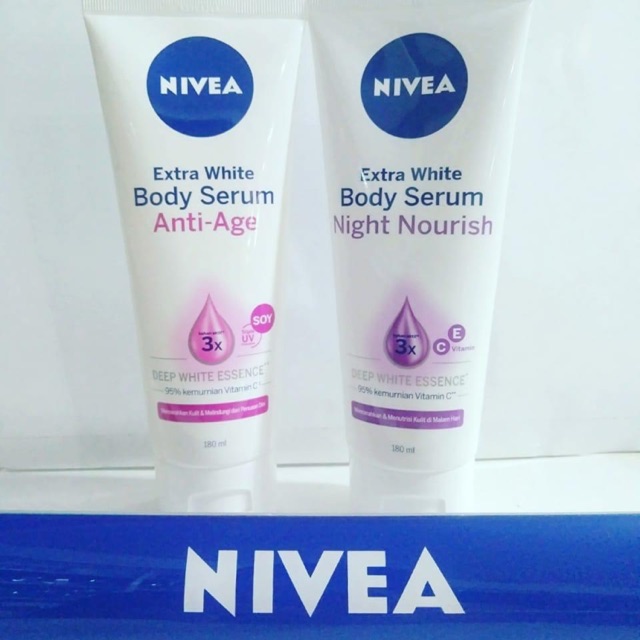 Promo Nivea Extra White Body Day Anti Age And Night Night Nourish Serum Package Shopee Singapore