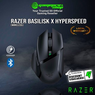 Razer Basilisk X Hyperspeed Wireless Ergonomic Gaming Mouse   - RZ01-03150100-R3A1 (2Y)