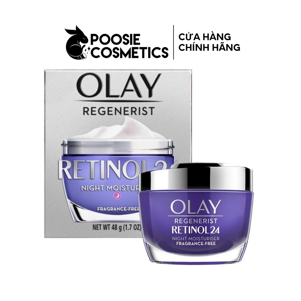 Olay Regenerist RETINOL 24 Night Moisturizer Fragrance free 48g ...